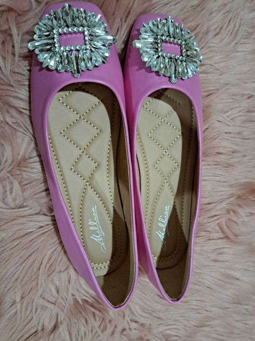 Buty rozowe baleriny