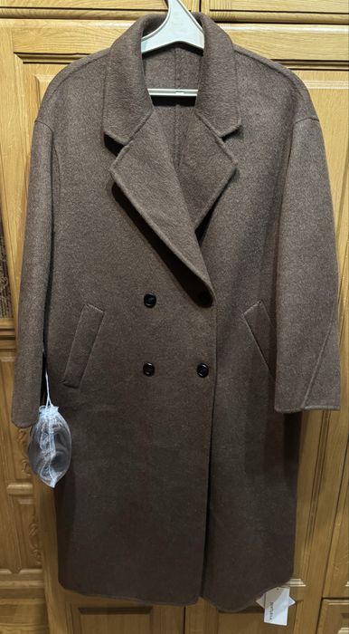 Пальто меринос двобортне, кежуал