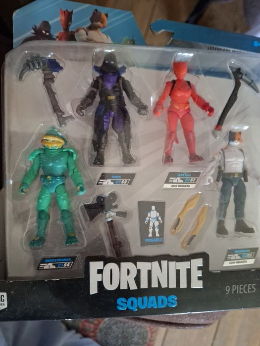 Figuras Fortnite Skuads 9 peças