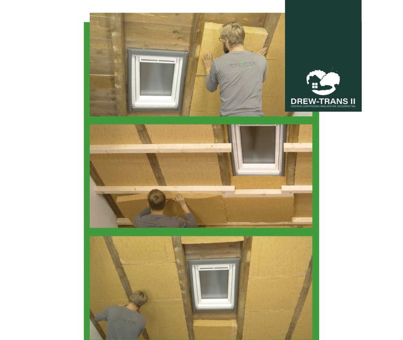 STEICOflex 036 Wełna drzewna 40mm termoizolacja dachów ścian stropów