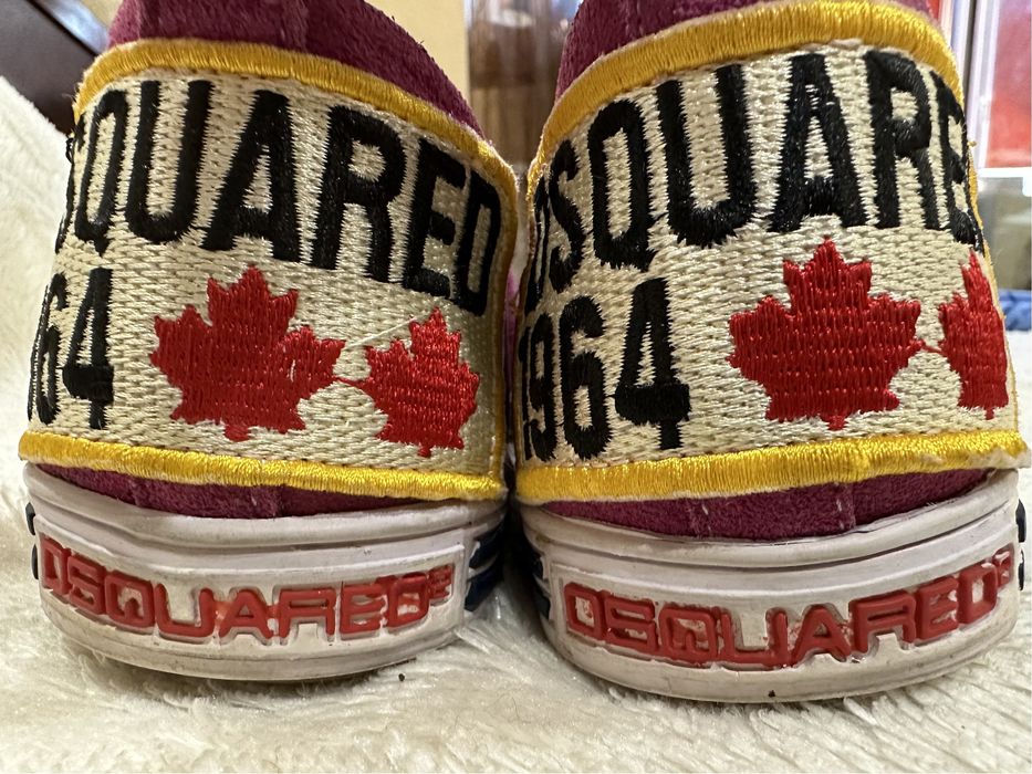 Замшевые яркие Кеды Dsquared