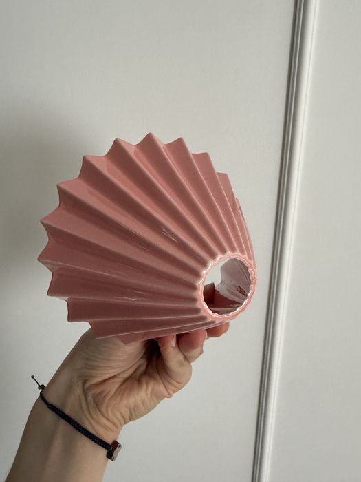 Origami dripper V60-02 różowy z krążkiem