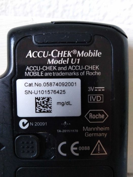 Capa Accu-Chek + Accu-Chek Mobile Model U1 (Ler Descrição)