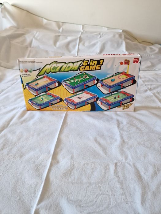 Mini tabuleiro de jogos 6 em 1