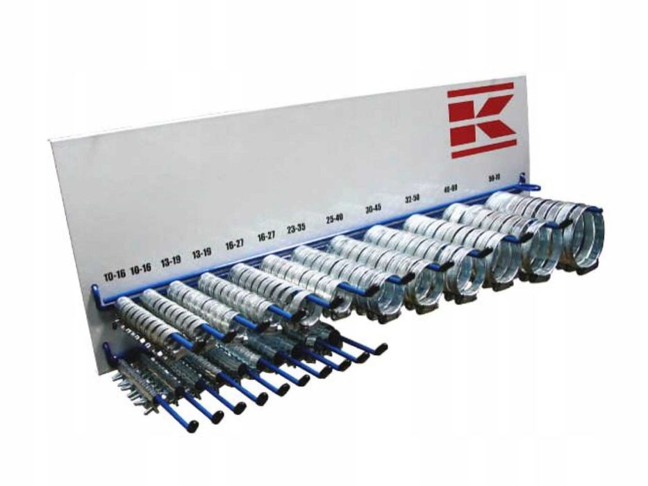 Opaski opaska ślimakowa KRAMP ZESTAW opasek 220 szt. + WIESZAK