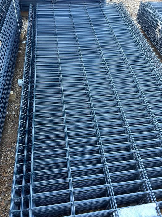 Ogrodzenie panelowe 3D KOMPLET słupki panele podmurówki obejmy BRAMY