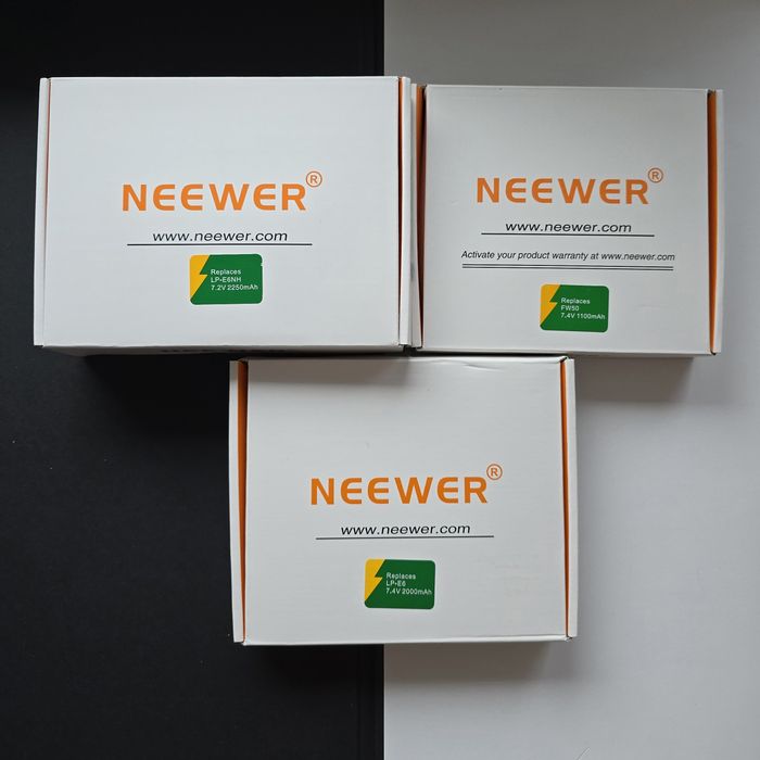 Акумулятори зарядні Neewer NP-F970,NP-F750,NP-FW50,NP-FZ100,LP-E6/E6N