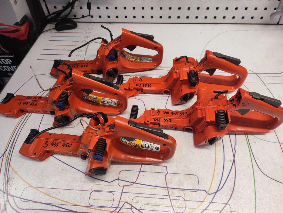 Pilarka piła spalinowa Husqvarna 450  350 zbiornik paliwa bak