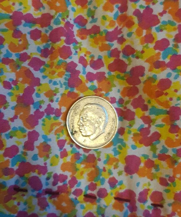 Moeda de 1 Dirham de Marrocos 1987