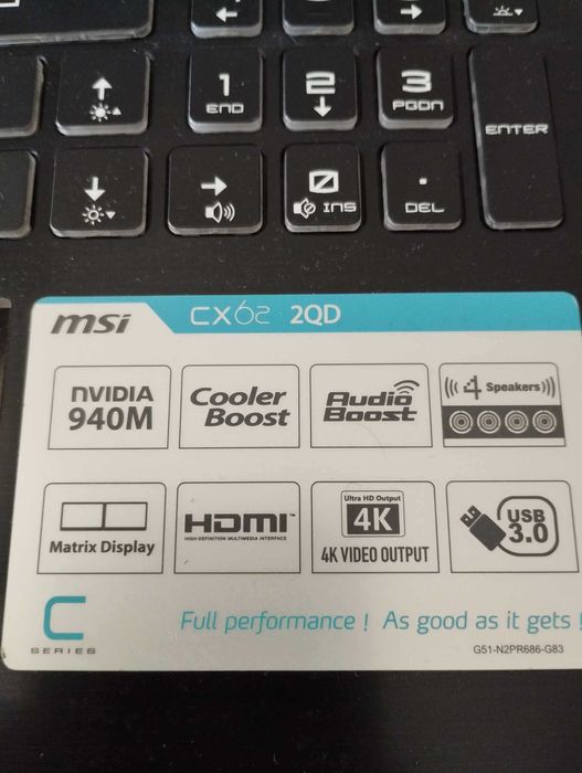 MSI CX62 2QD com SSD 240GB –  ideal para multimédia!64354254982147124