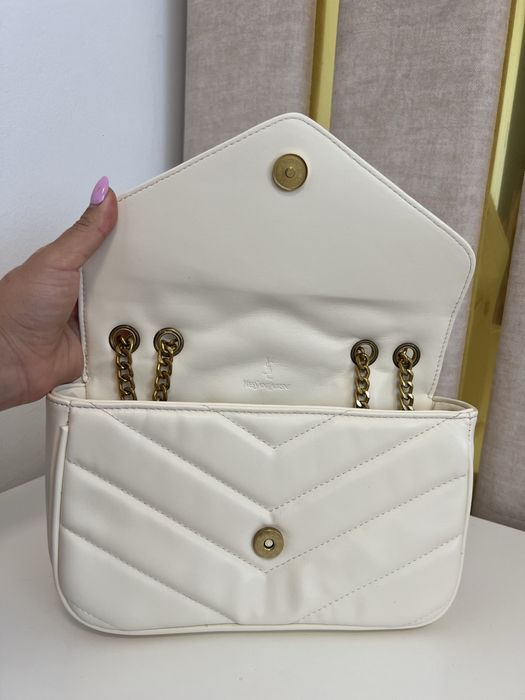 Mala branca Yves Saint Laurent