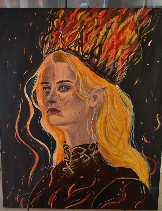 Трон зі Скла ( Аеліна Галатинія) Картина