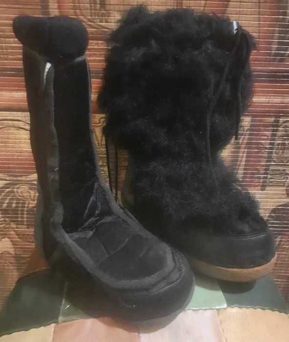 Кожаные - Лун буты. Crazy Japan. 39 - 40 размер. Япония.