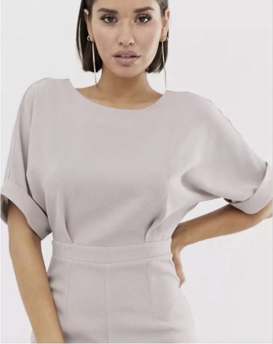 Стильное платье цвета пильной розы asos wiggle midi dress, L