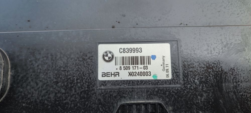 Komplet chłodnic wentylator BMW F10 f11 2.0 d
