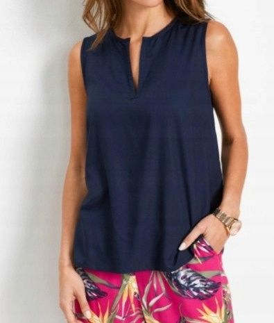 B.P.C top granatowy wiskozowy ^38