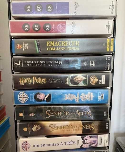 Coleção de 45 filmes VHS (português)