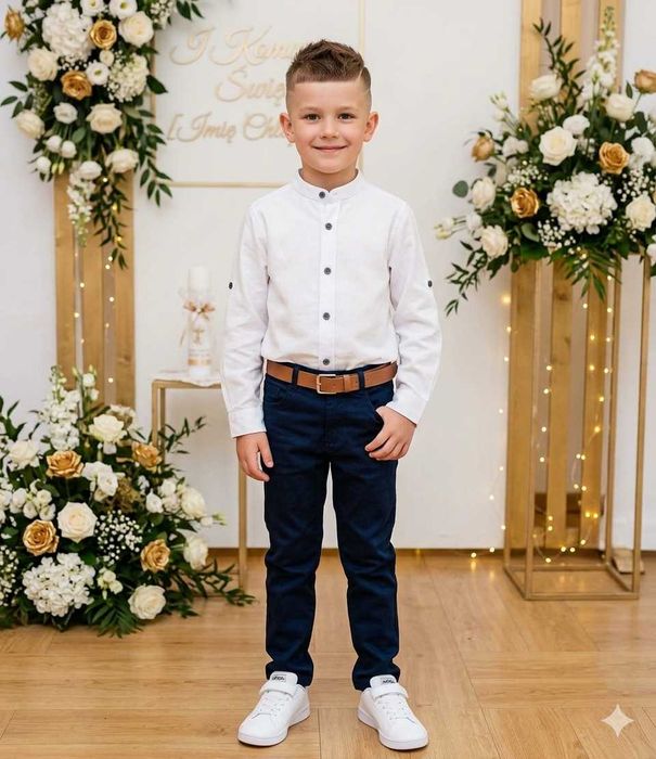 komplet chłopięcy 140 elegancki garnitur