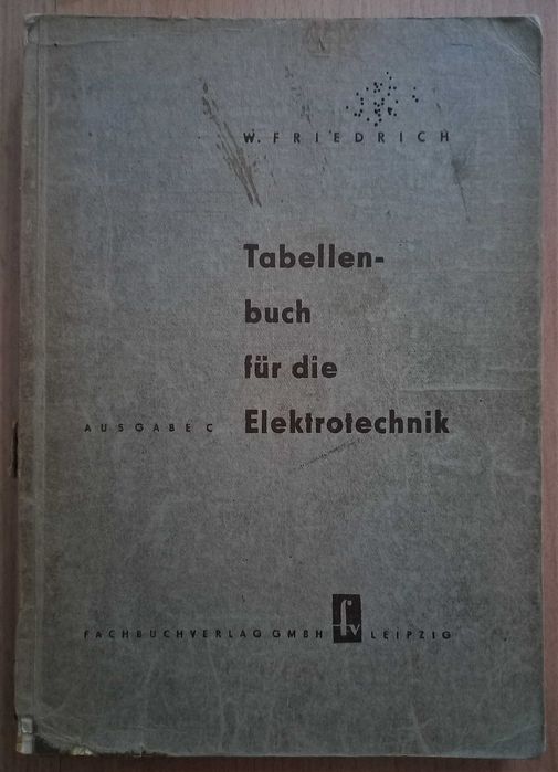 Tabellen-buch fur die Elektrotechnik - ausgabe c