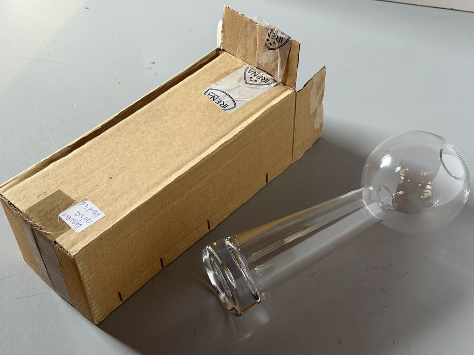 Wazon Szklany KROSNO 29 cm – Kula na nodze / Do pędzenia cebul