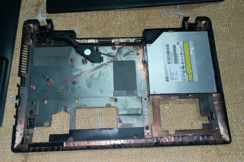 Корпус от ноутбука Asus X55A нижняя часть в сборе
