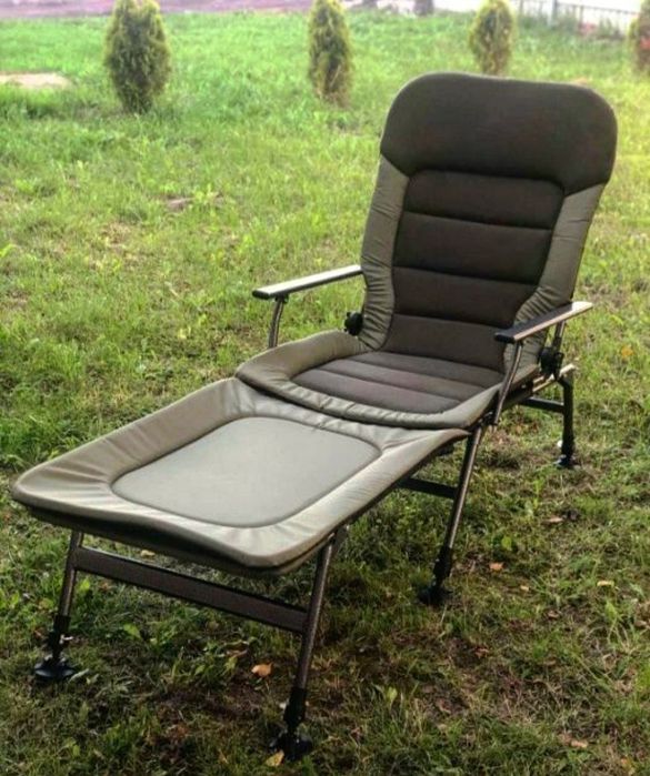 Кресло раскладушка карповое для рыбалки и отдыха Vario Elite + POD