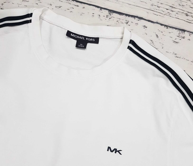 Michael Kors * MK * koszulka * logo * męska * biała * XL
