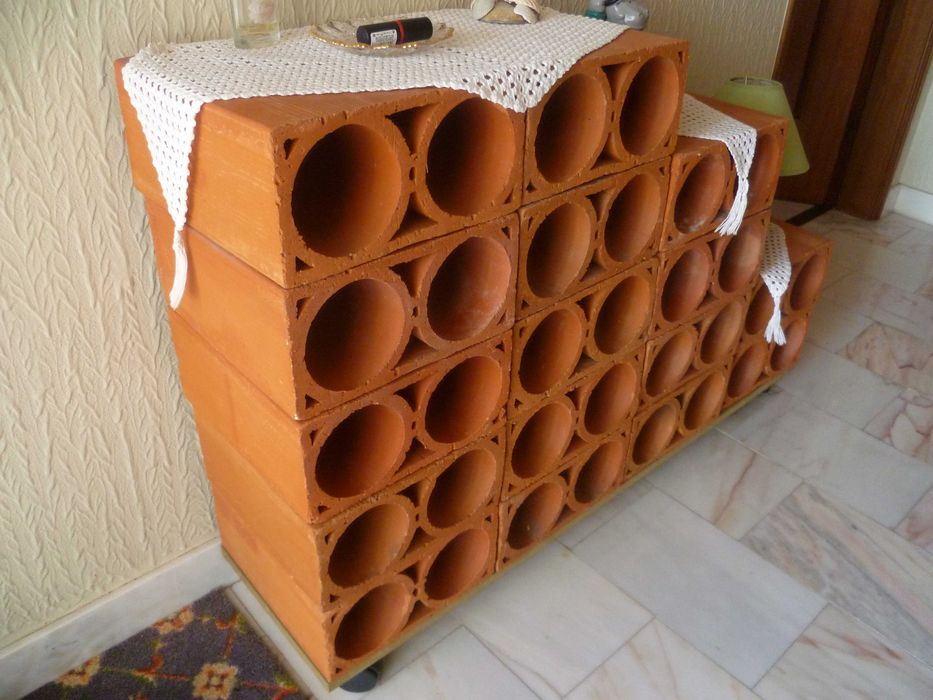 40 Tijolos de garrafeira dos anos 80 para garrafas ou decorar a casa