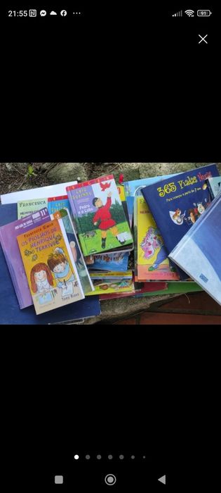 Vários livros para crianças