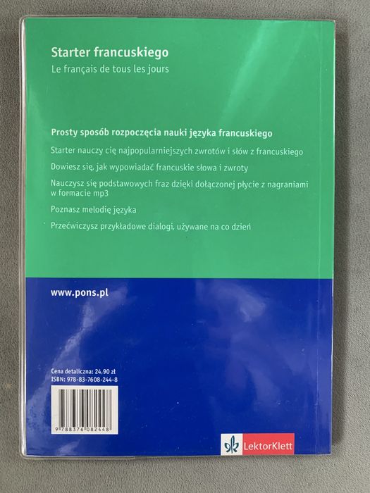 książka do nauki języka francuskiego Starter Pons