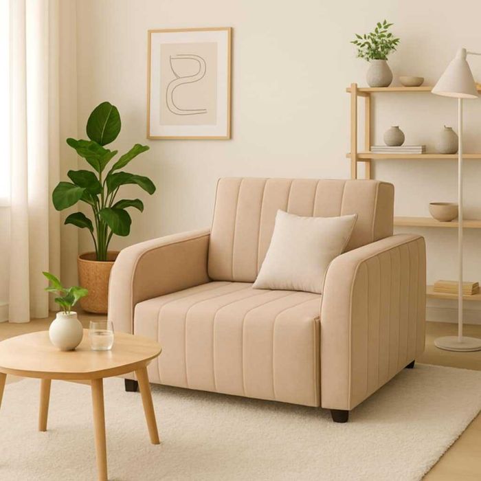 Fotel rozkładany AMERYKANKA jednoosobowa funkcja spania Sofa rozkładan