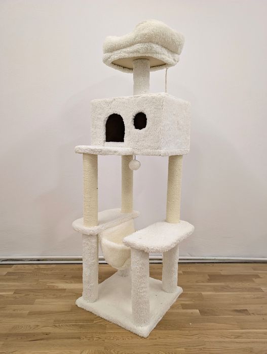 La Digue II Drapak dla Kota 61x44x142cm Biały - DUŻY NOWY