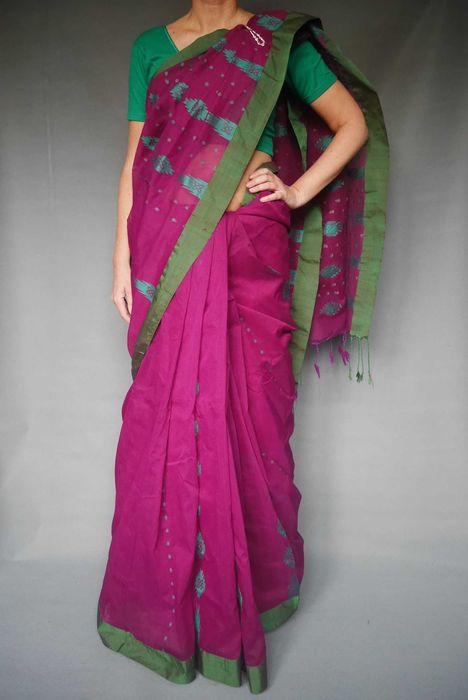 Сари индийское хлопковое подарок