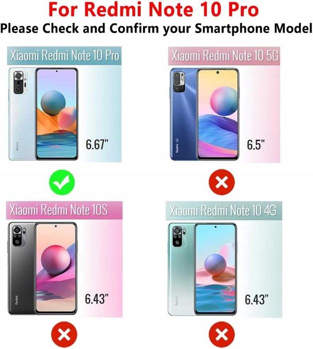EASSGU Etui do Redmi Note 10 Pro z miękkiego silikonu Jasny cyjan
