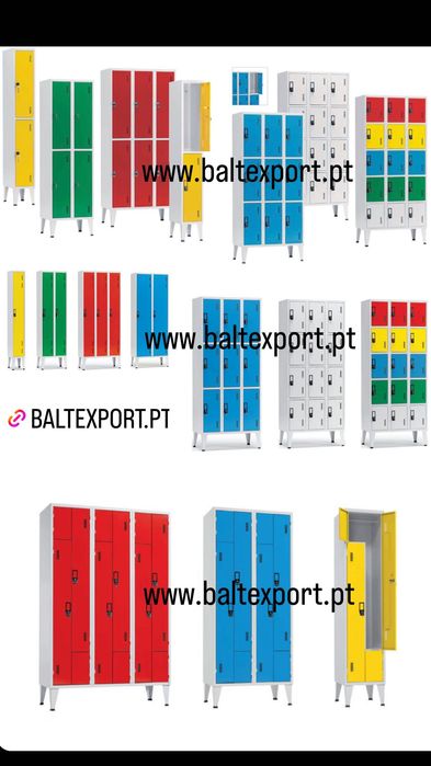 Vestiário Quadruplo 4 Portas Metálico 1900x1200x500mm c/Pes 200mm Novo