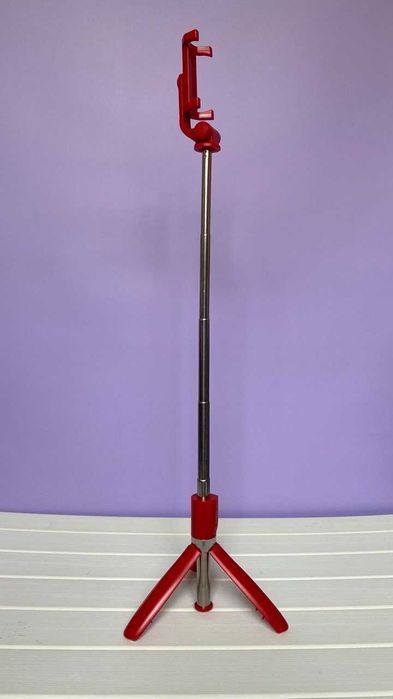 Червона селфі-палка - Віддмінний колір, на подарунок, в коробці, нова