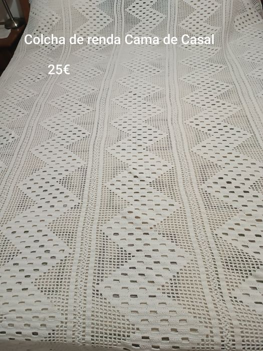 Colchas/toalhas de renda