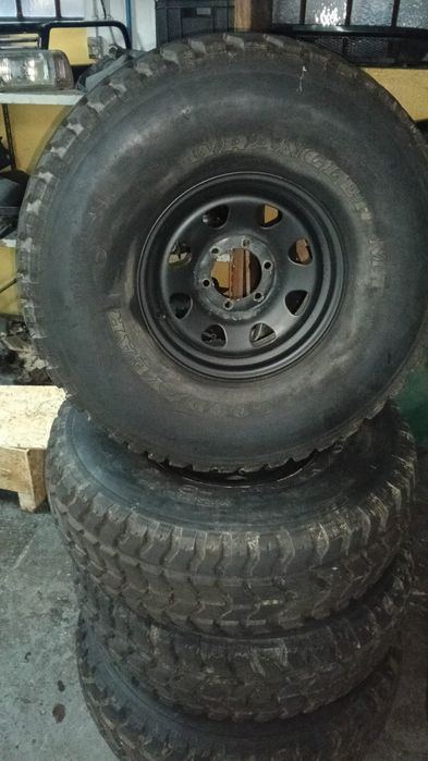 Pneus e jantes 37x12.5x16 toyota,Y61,Y60 Gr land cruiser, bj,vz,patrol