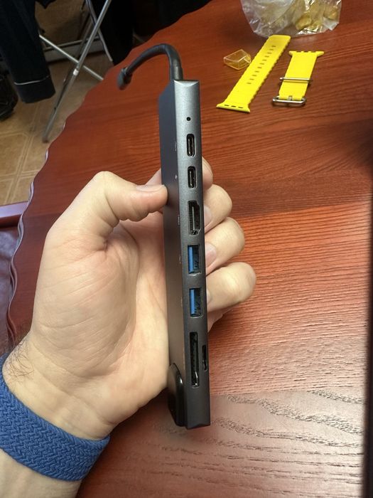 Юсб хаб для ноутбука usb hub 8 в 1 usb hub apple macbook