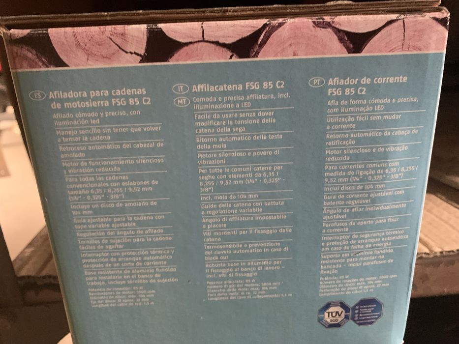 Maquina afiar correntes de motoserra