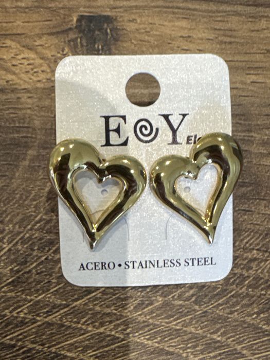 Lote 6 pares de brincos aço NOVOS