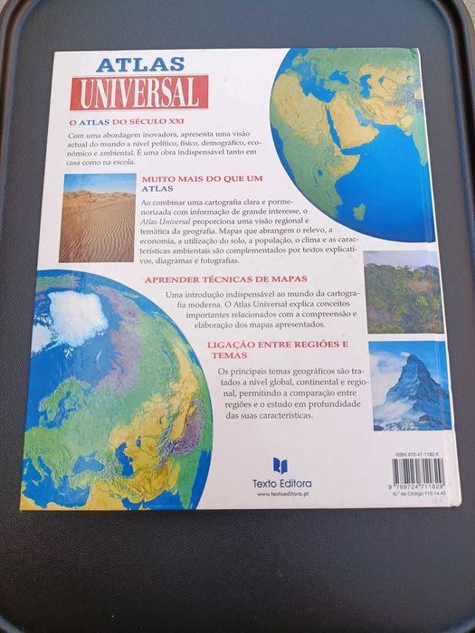 Livro "Atlas Universal", Texto Editora