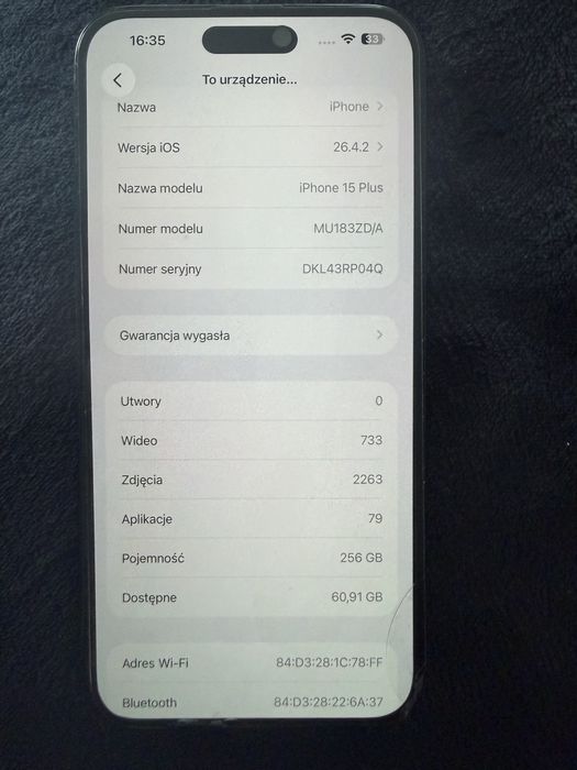 Iphone 15 Plus  256GB