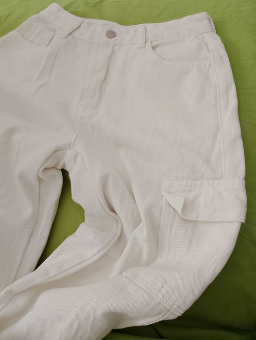 SHEIN. Ładne szerokie spodnie jeansowe damskie