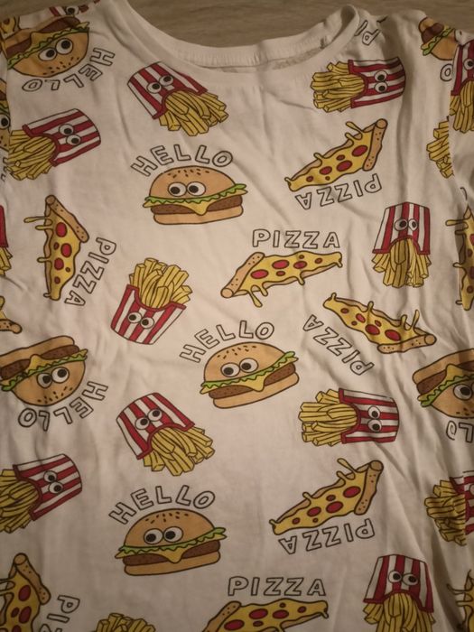 Koszulka hamburger, pizza, frytki 134