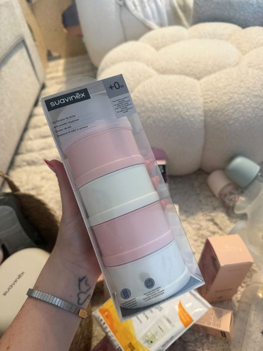 Kit completo com bomba de leite mãos livres Suavinex e bomba manual Medela