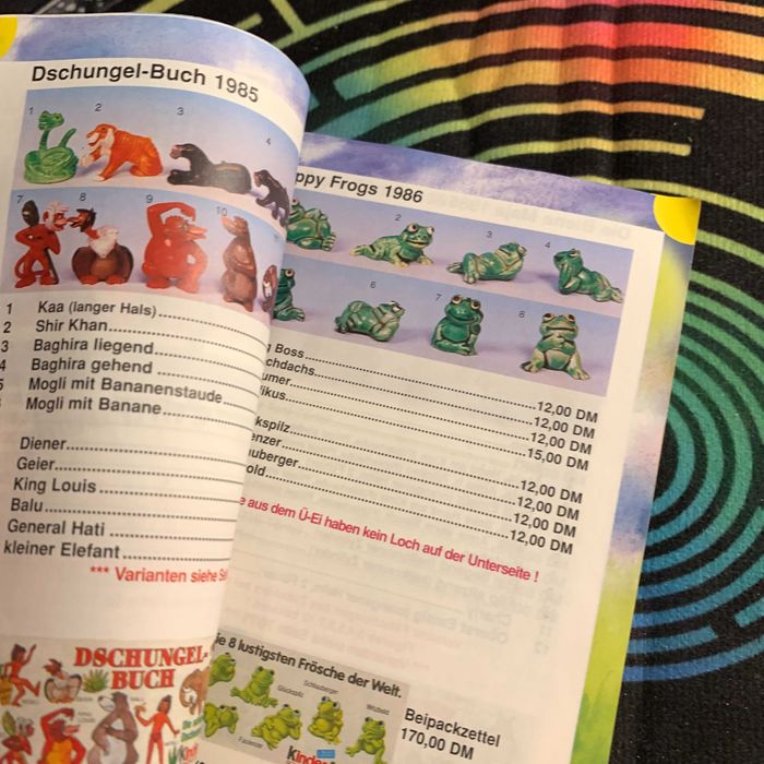 Каталог Кіндер Kinder O-Ei-A 1998-99 та інші