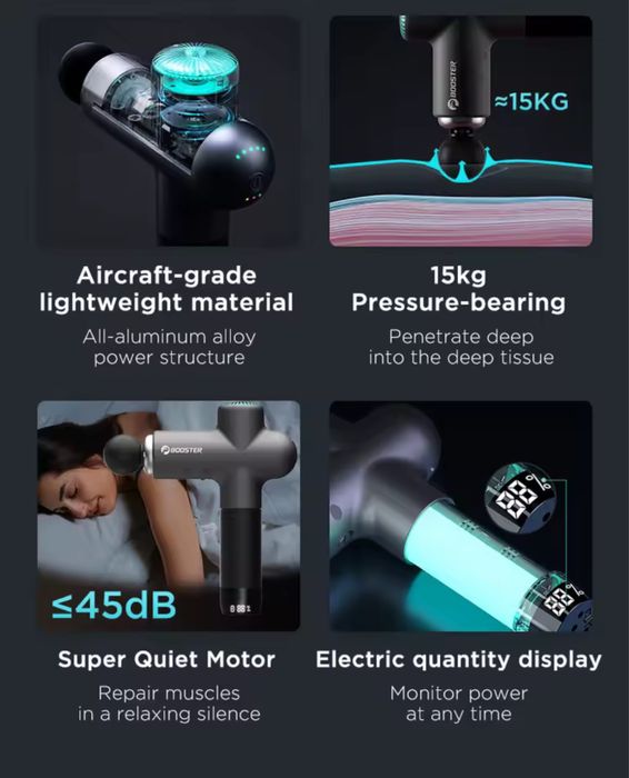 ‼️Ударний масажер Booster Lightsaber перкусійний масажер для тіла‼️