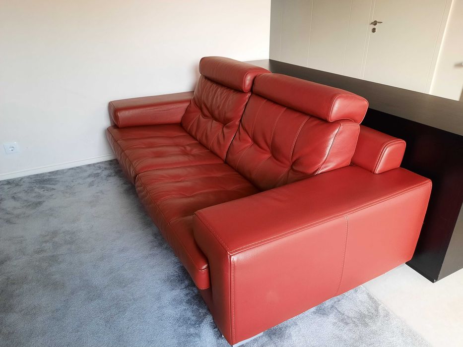 Sofá Roche Bobois em pele, excelente estado