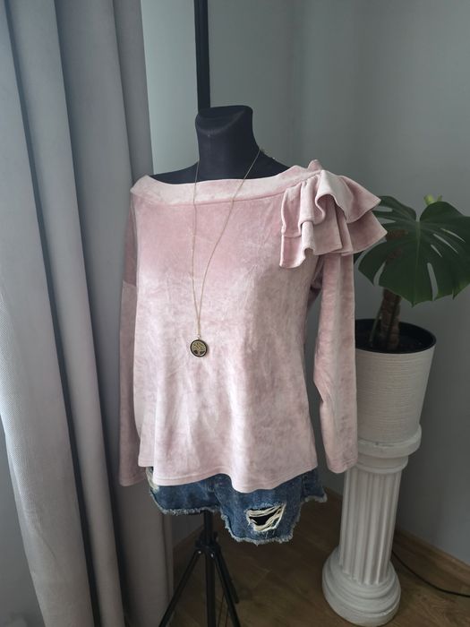 Bluza welurowa wełna 100%